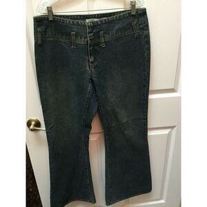 GAP JEANS blue flare hem regular size jeans 14
